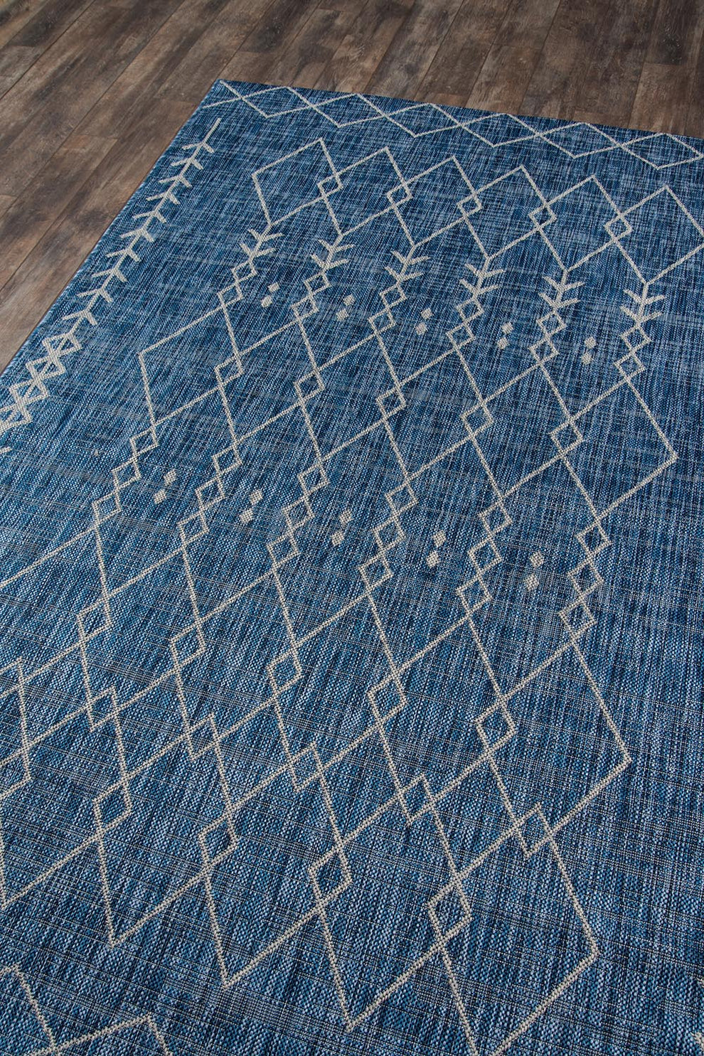Villa Outdoor Rug Monaco Blue | Ziba Home Design